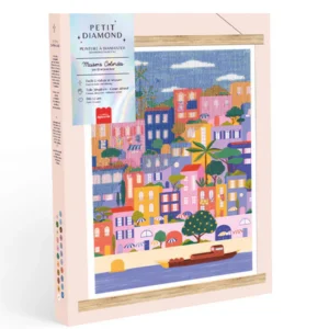 Coffret Petit Diamond - Diamond Painting Maisons colorées par Coralie Fau, La Petite Epicerie - M'Toinette