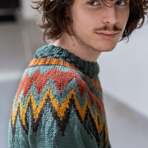 Pull jacquard sans coutures en Merilana, Plassard - M'Toinette