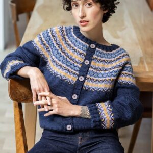 Cardigan jacquard en Addict, Plassard - M'Toinette