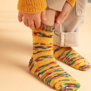 Chaussettes à rayures en Festiva et en Tradi Merino, Plassard - M'Toinette
