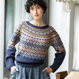 Pull jacquard en Merino Yak, Plassard - M'Toinette