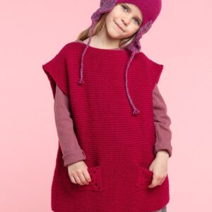 Poncho à poche en granny en Merilana, Plassard - M'Toinette